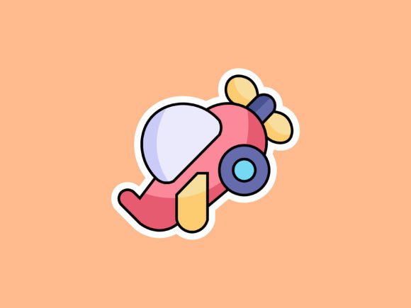 Children Airplane Illustrations: A Charming Design Asset