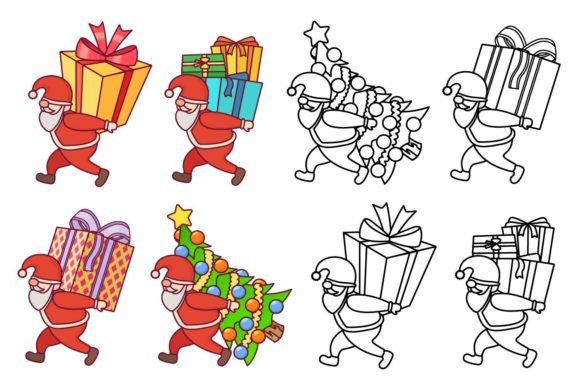 Christmas Cute Illustrations: A Festive Design Asset