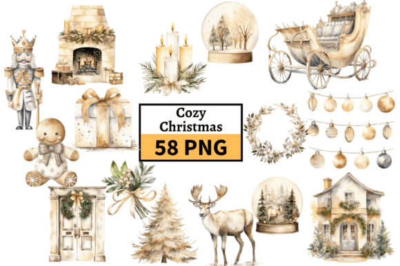 Crafting Authentic Holiday Charm with Natural Christmas Illustrations PNG