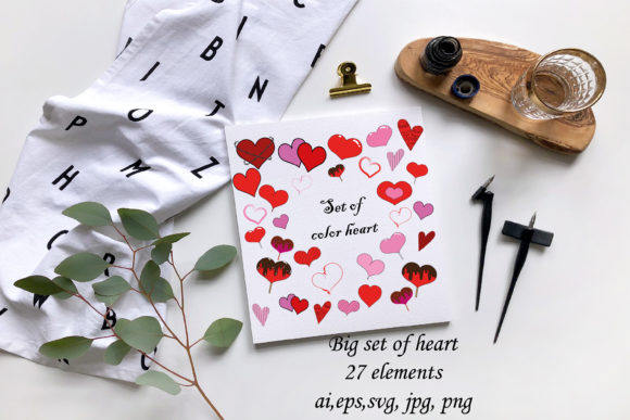 Set of Vector Illustrations of Hearts: A Designer's Toolkit