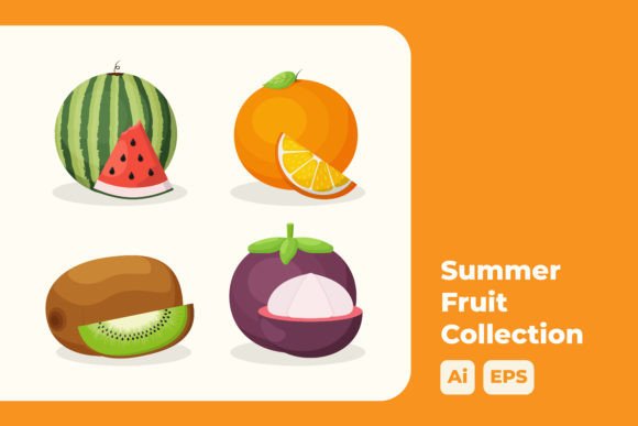 Summer Fruit Illustrations: A Burst of Color for Your Projects