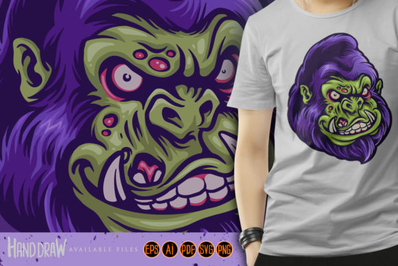 Unleash the Beast: Creative Uses for Angry Gorilla Monster Illustrations SVG